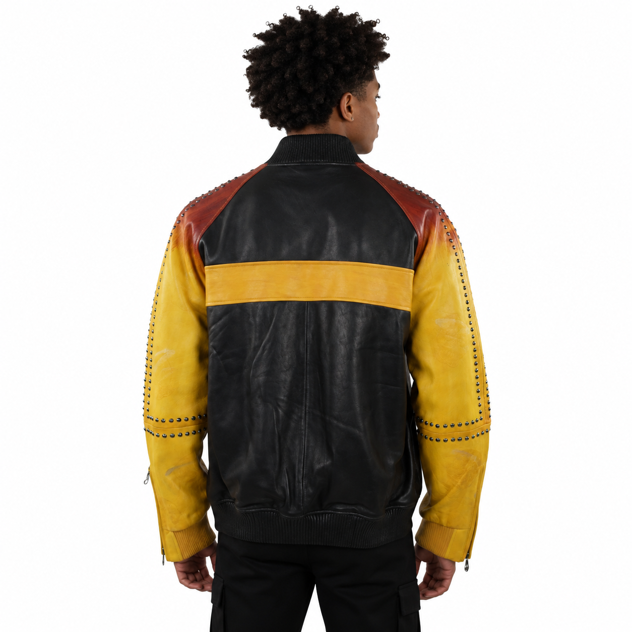 Artistry and Edge Hand-Painted Bomber