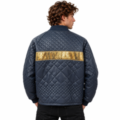 Quilted Leather Bomber