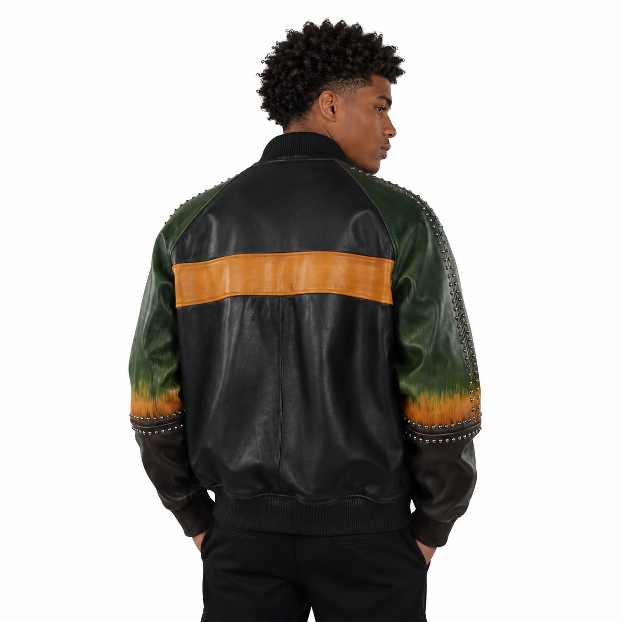 Artistry and Edge Hand-Painted Bomber