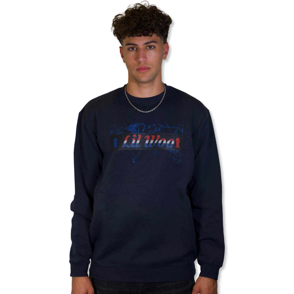 World Map Crewneck Sweatshirt