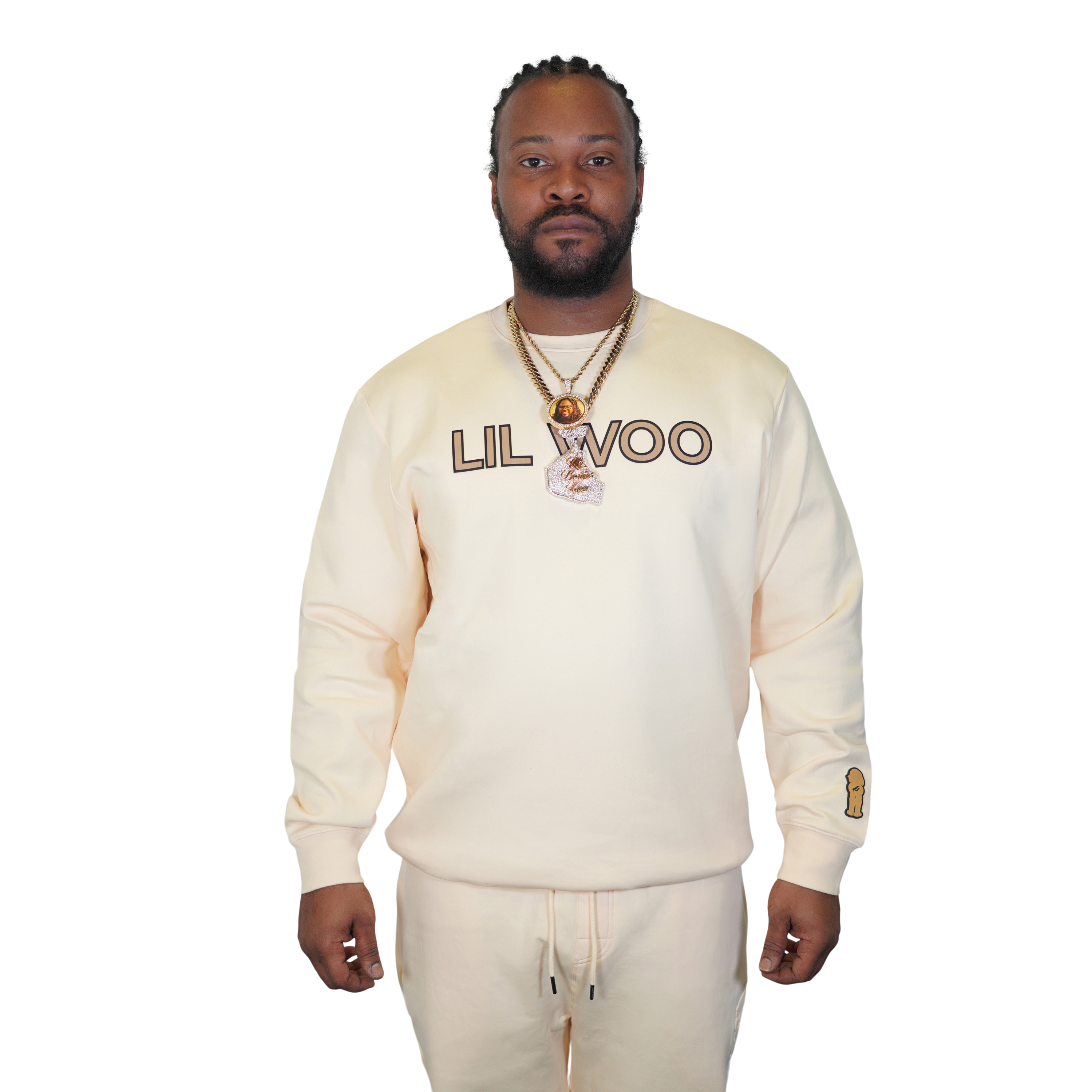 Lil Woo Bold Font Crewneck Sweatshirt