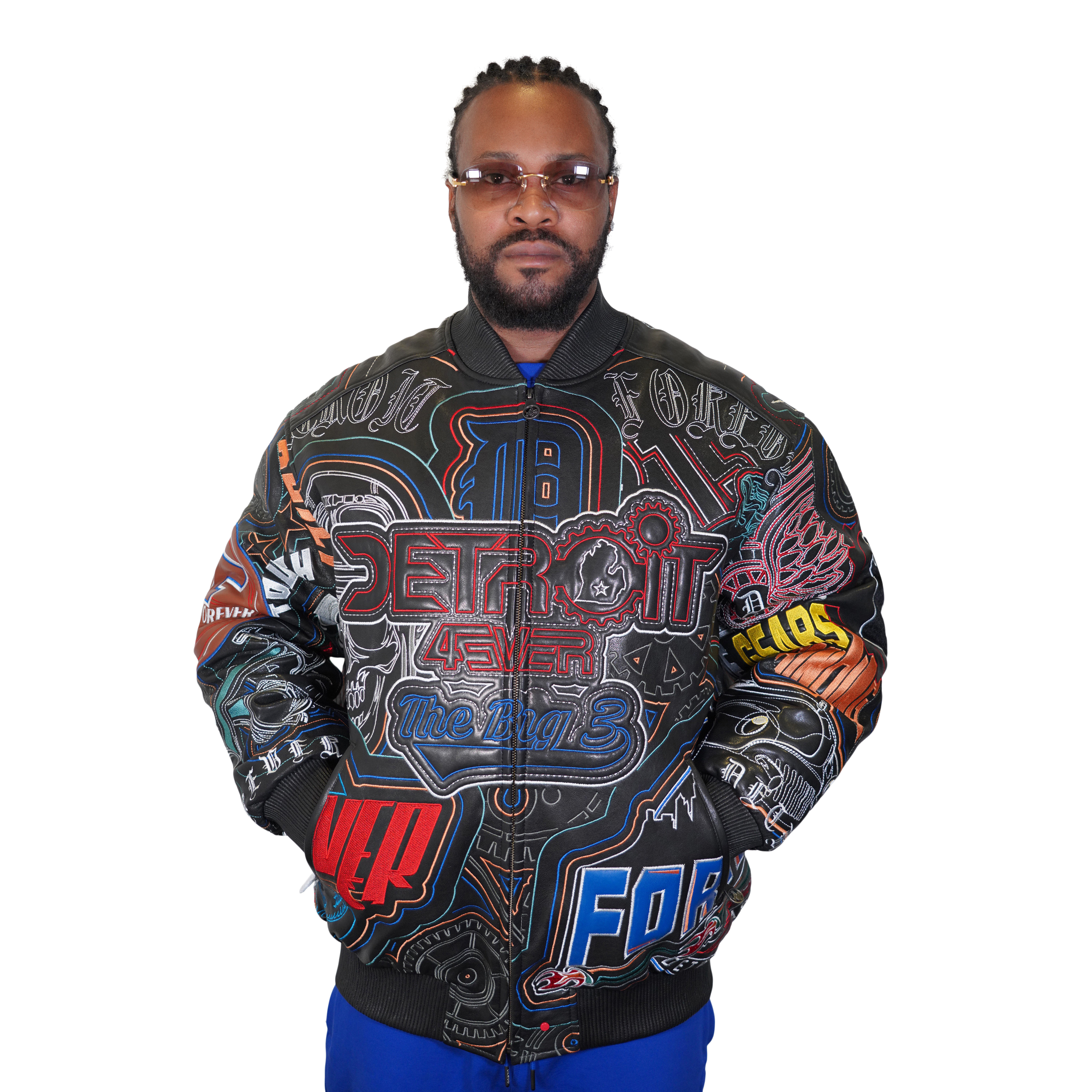 Detroit 4Ever Embroidered Bomber