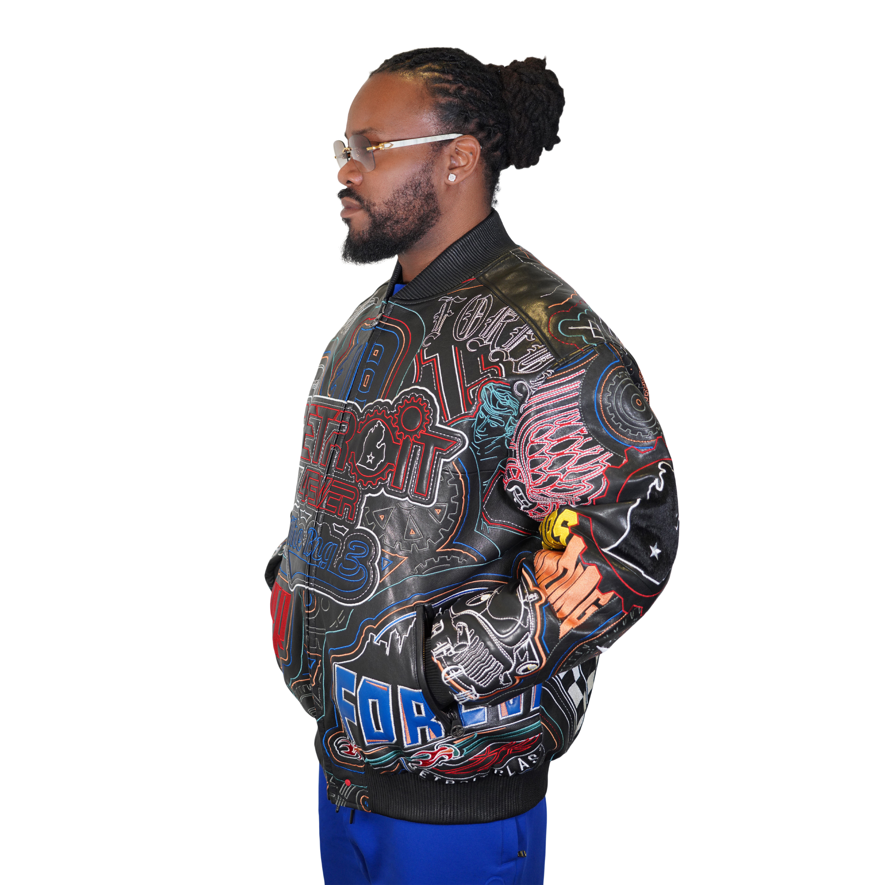 Detroit 4Ever Embroidered Bomber