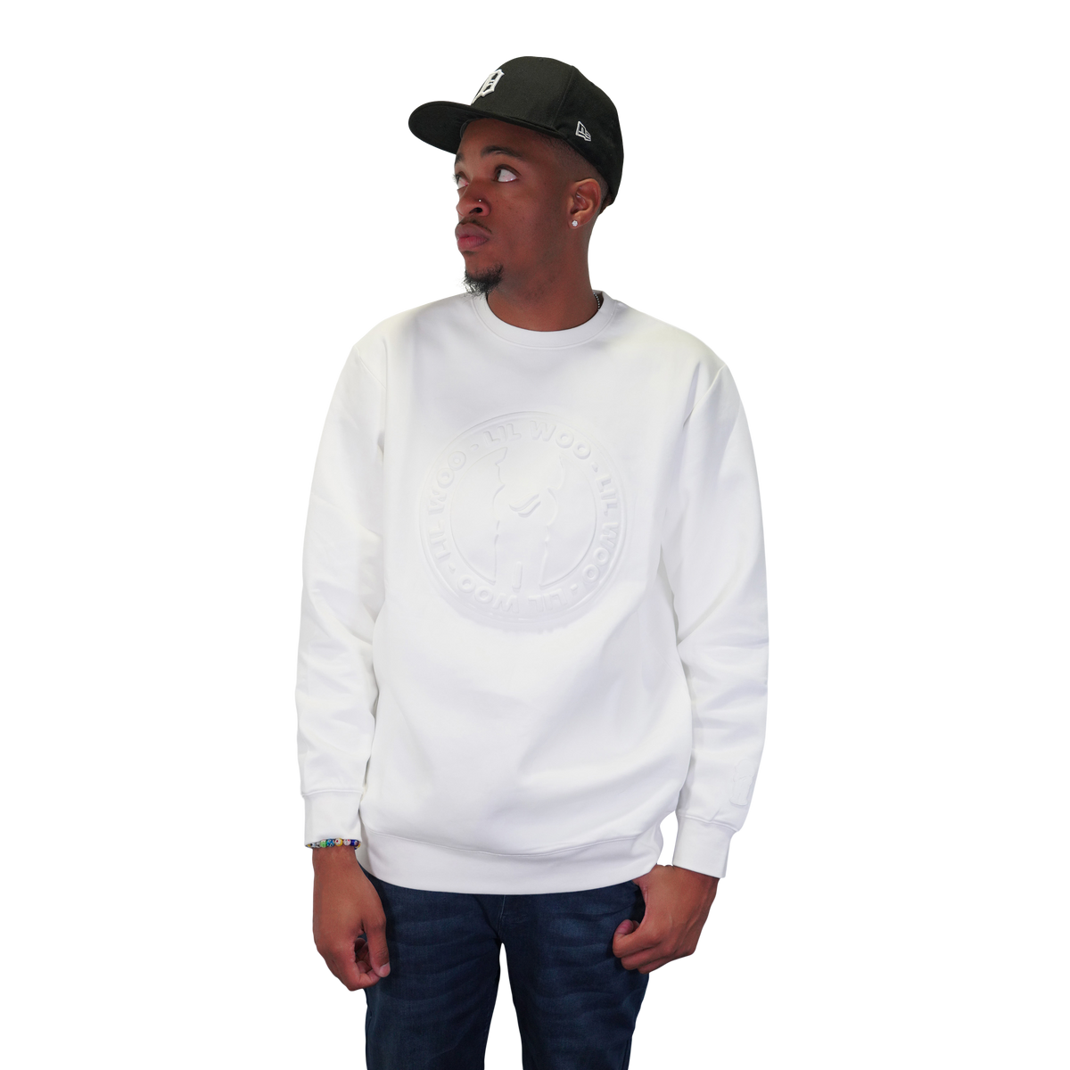 Embossed Crewneck Sweatshirt