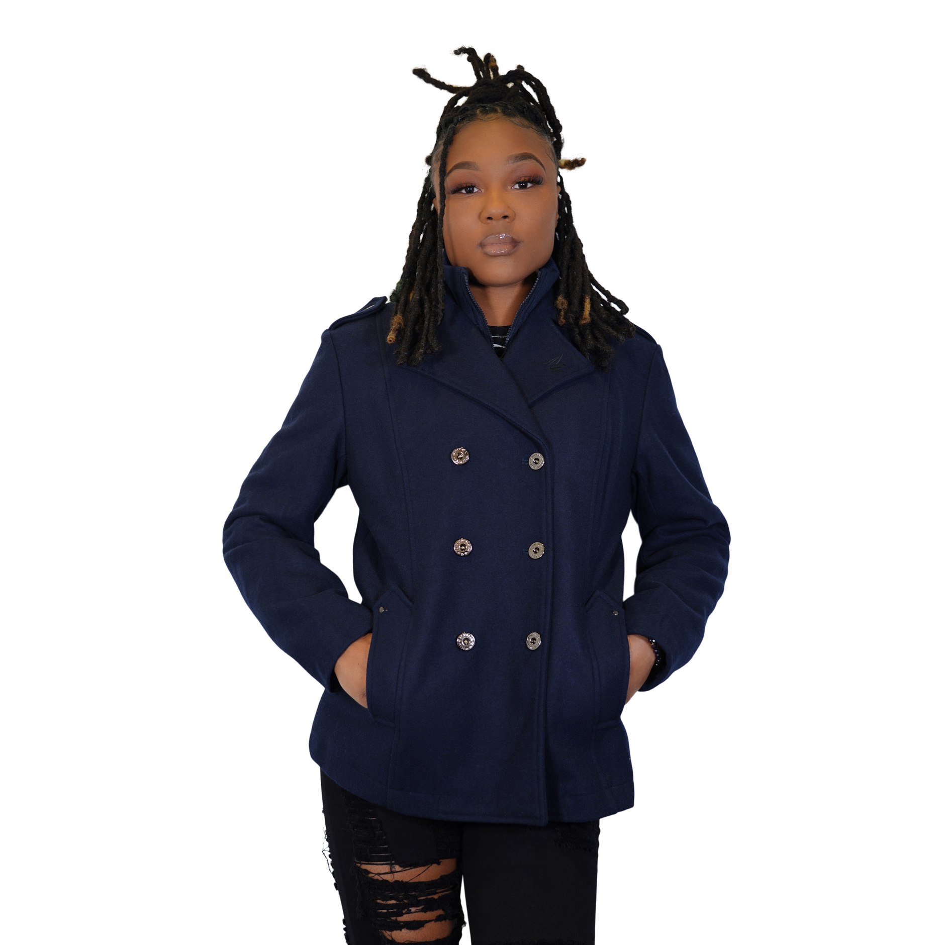 PAS NORMAL STUDIOS ウインドブレーカー　women’s 紺XS Pas Normal Studios Women's Mechanism Rain Jacket - Navy – Le Club