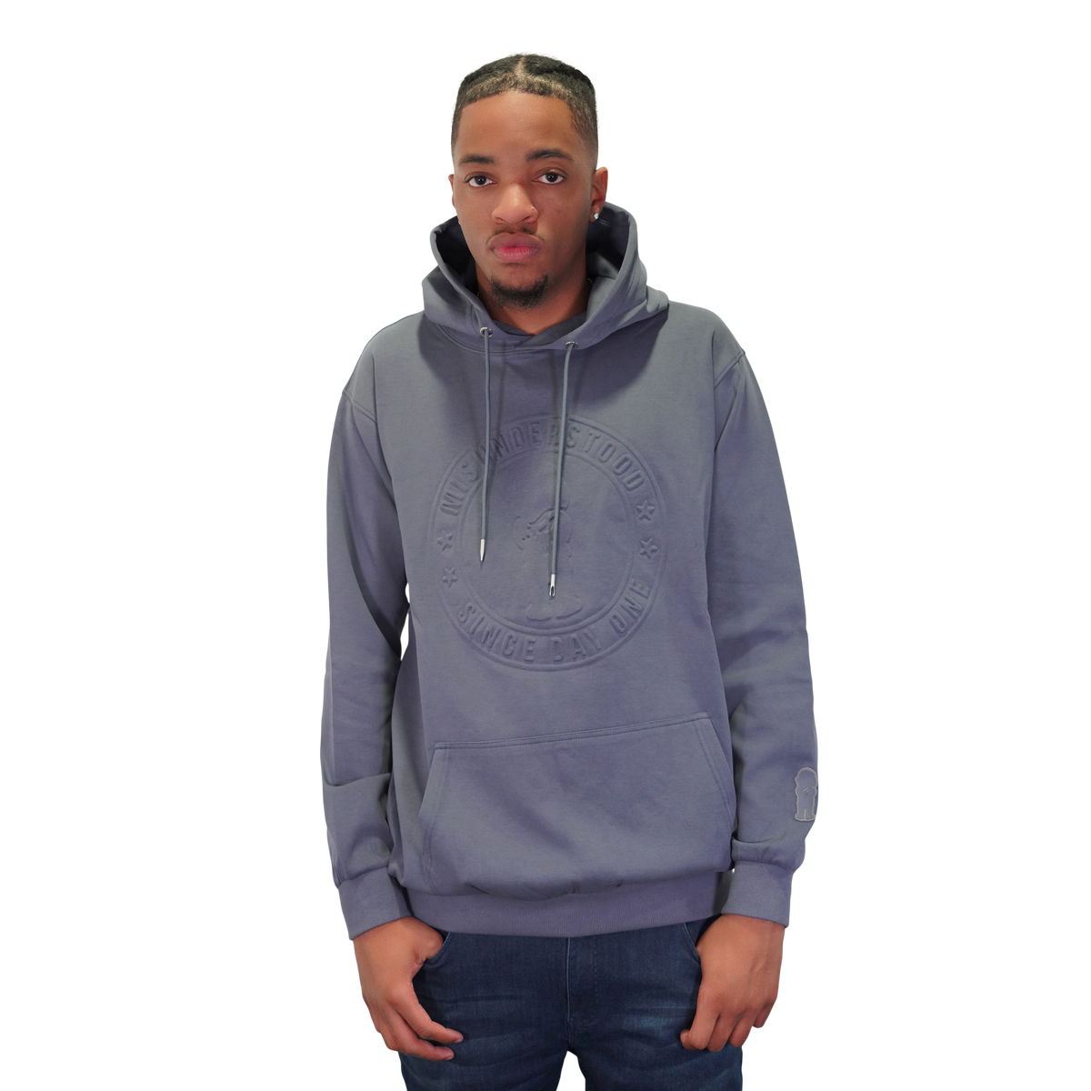 Misunderstood Embossed Pullover Hoodie