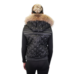 Studded Sophistication Leather Vest