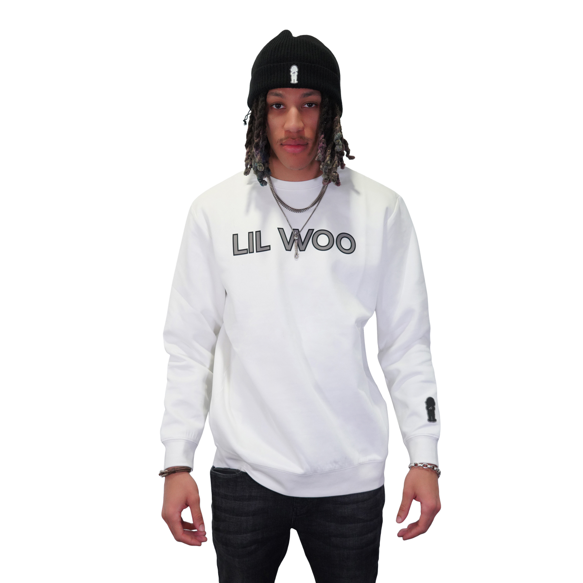 Lil Woo Bold Font Crewneck Sweatshirt