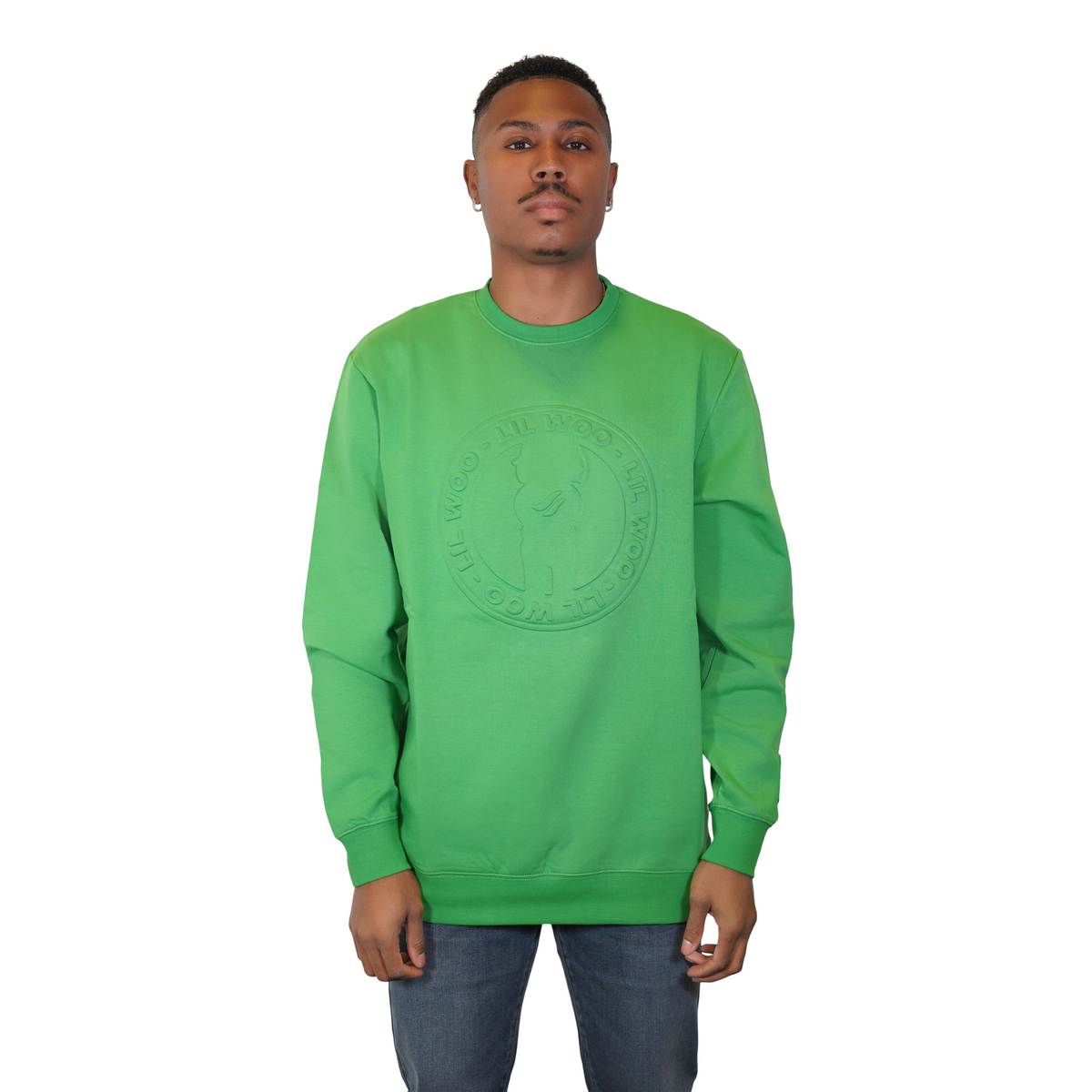 Embossed Crewneck Sweatshirt