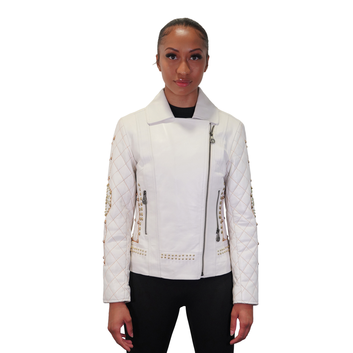Golden Rebel Women's Biker Leather Jacket