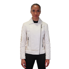 Golden Rebel Women's Biker Leather Jacket