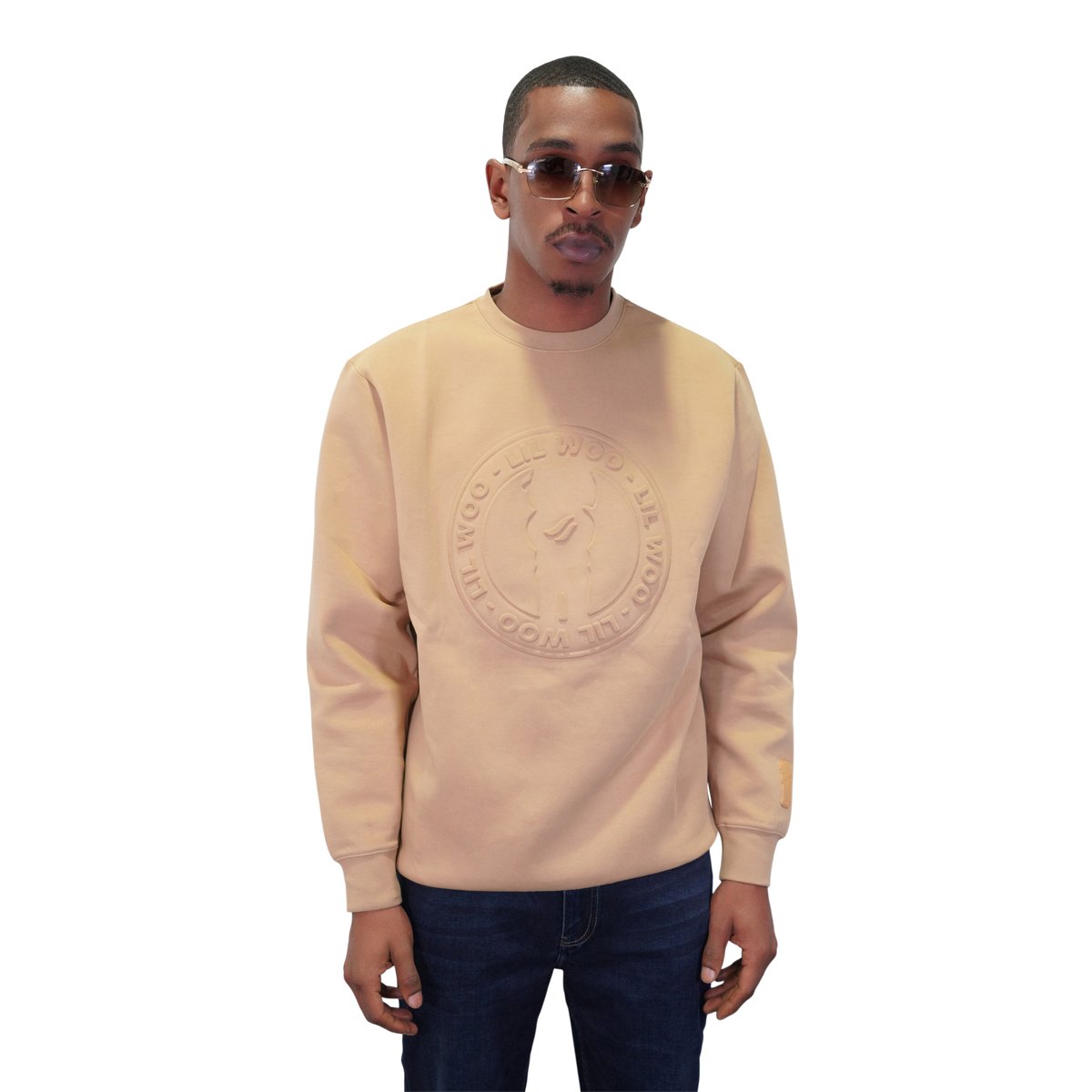 Embossed Crewneck Sweatshirt