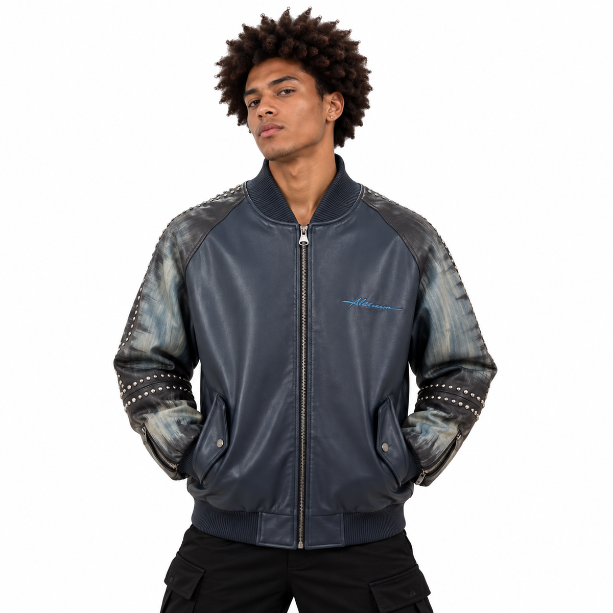 Artistry and Edge Hand-Painted Bomber