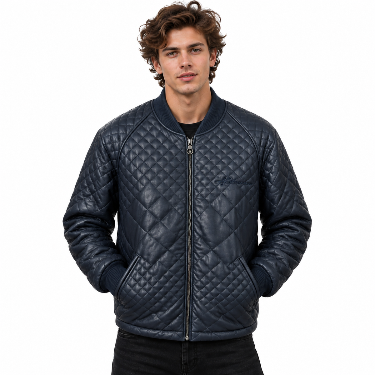 Quilted Leather Bomber
