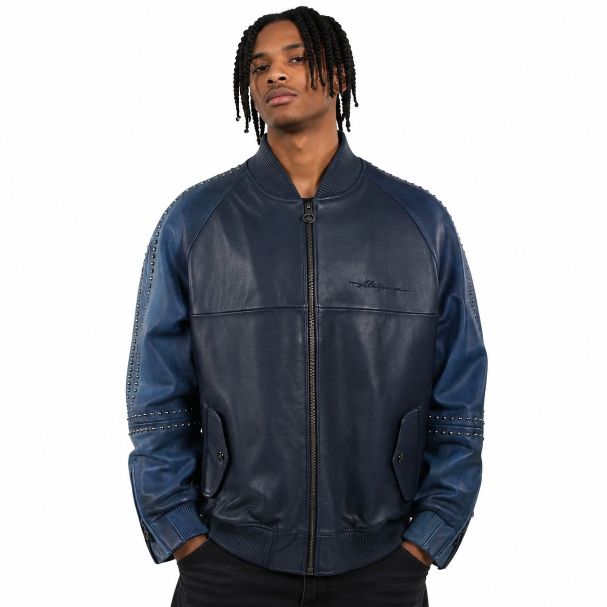 Artistry and Edge Hand-Painted Bomber