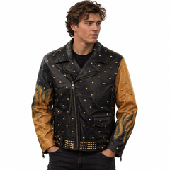 Studded Moto Biker