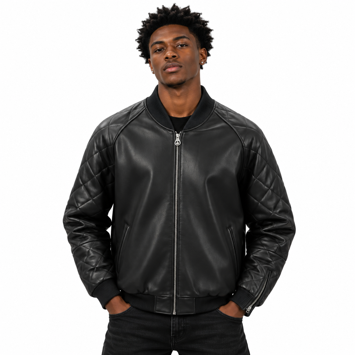 Atelier Leather Bomber