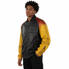 Artistry and Edge Hand-Painted Bomber