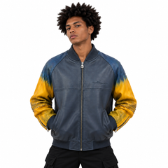 Artistry and Edge Hand-Painted Bomber