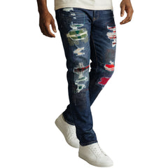 Barracuda Patchwork Destroyed Jean