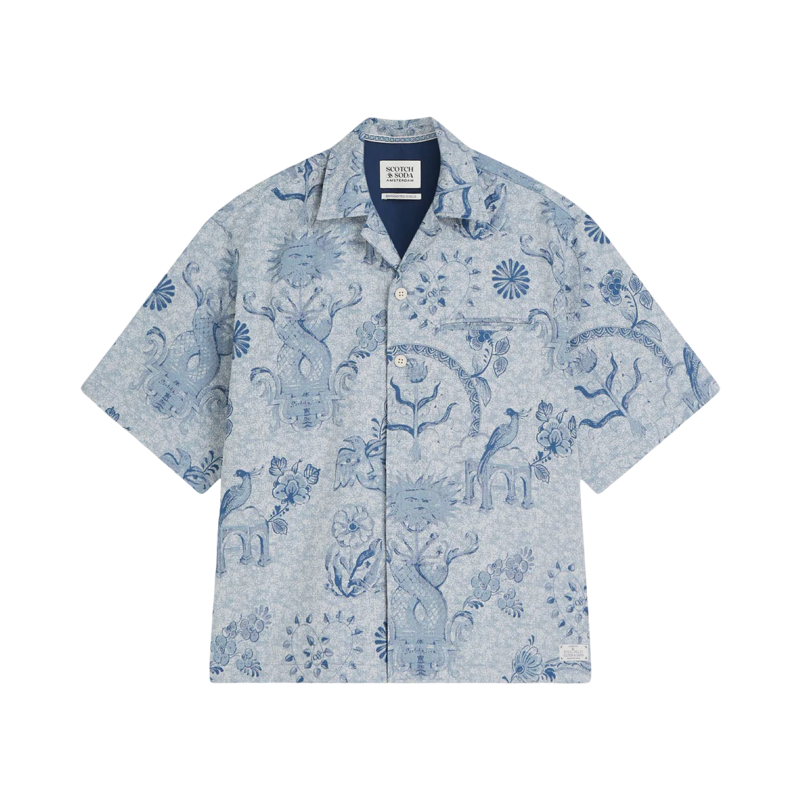 Scotch & Soda x Royal Deft Loose Short Sleeved Jacquard Shirt