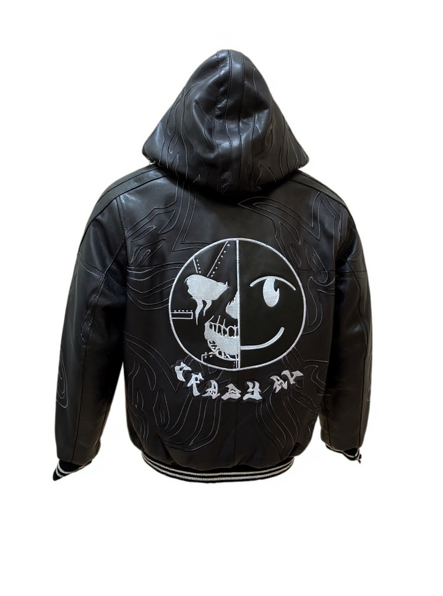 Kids' Majnoon Leather Bomber