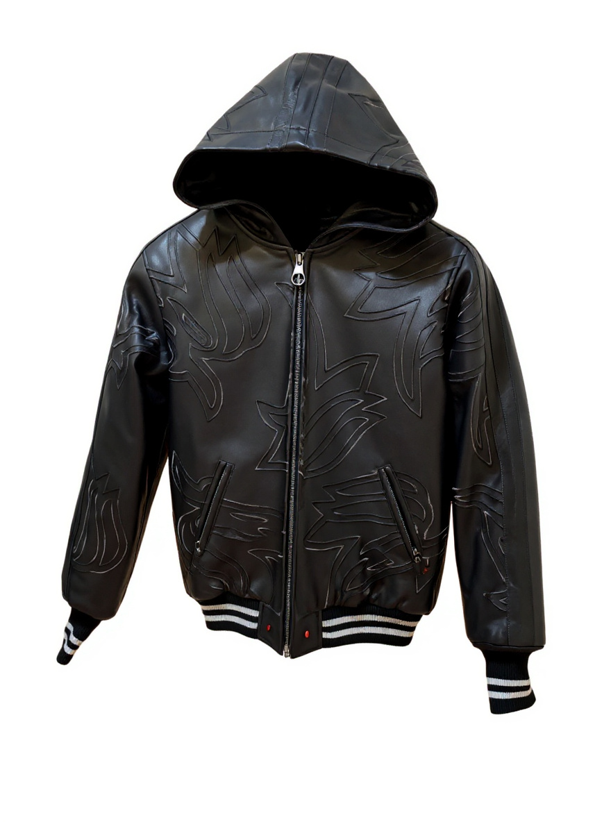 Kids' Majnoon Leather Bomber