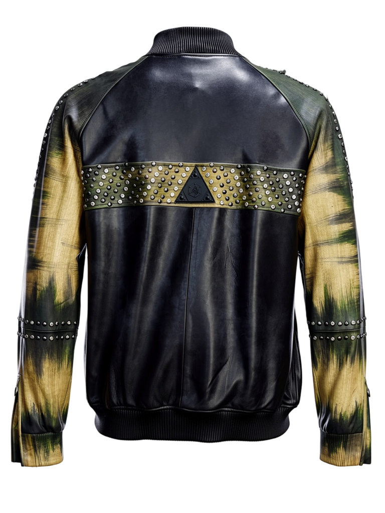 Artistry and Edge Hand-Painted Bomber