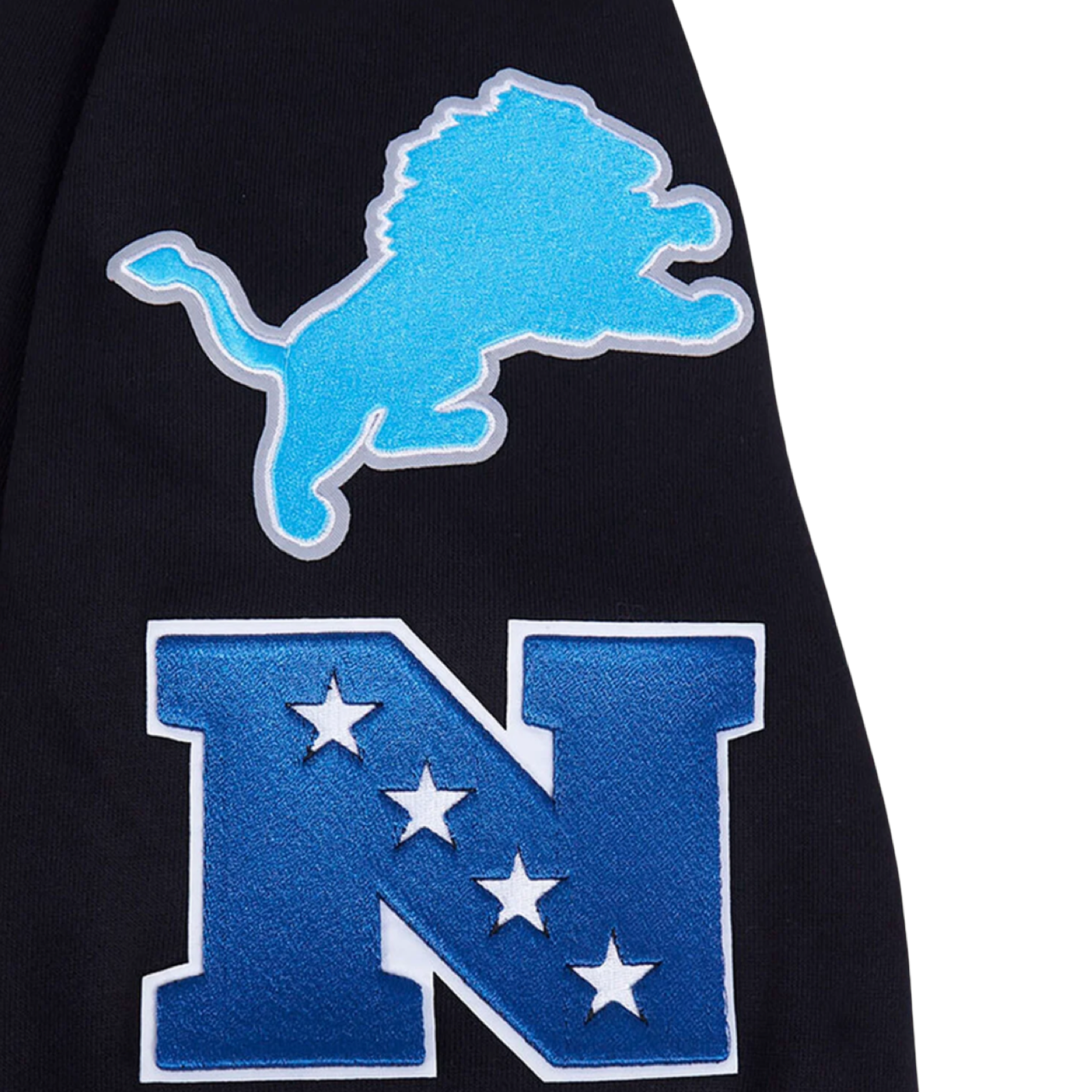 Detroit Lions Retro Classic Fleece Pull Over Hoodie