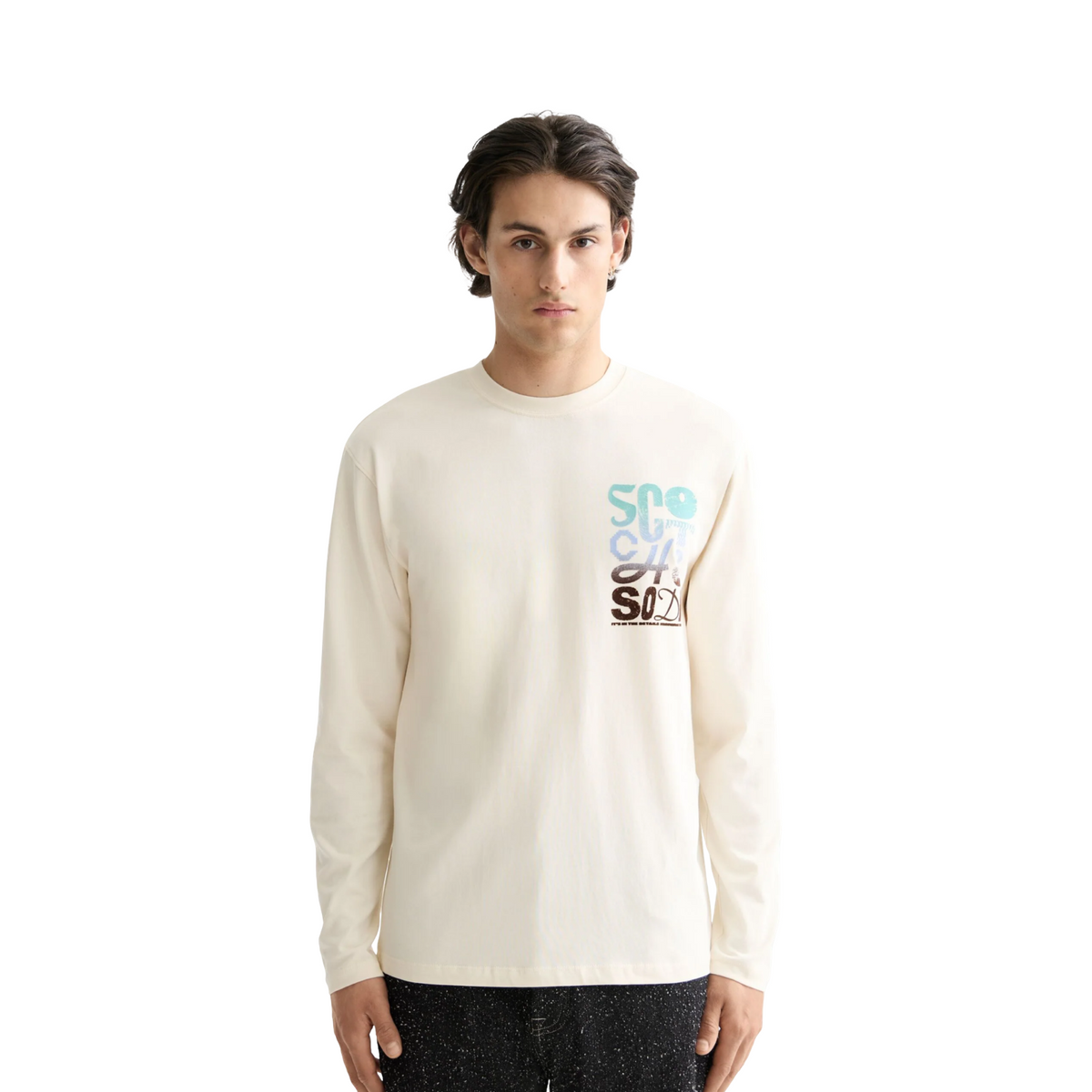 Relaxed Fit Artwork Long Sleeve Tee