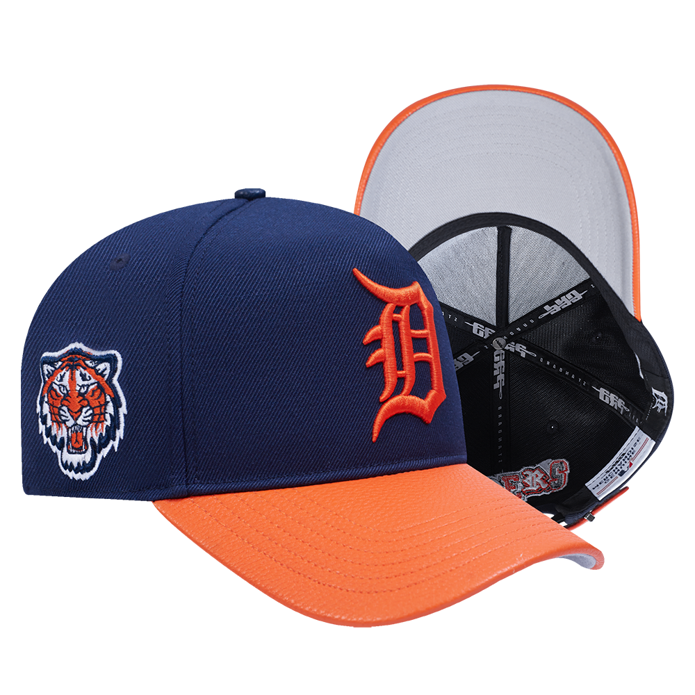 MLB Detroit Tigers City Ransom Leather Pinch Front Snapback
