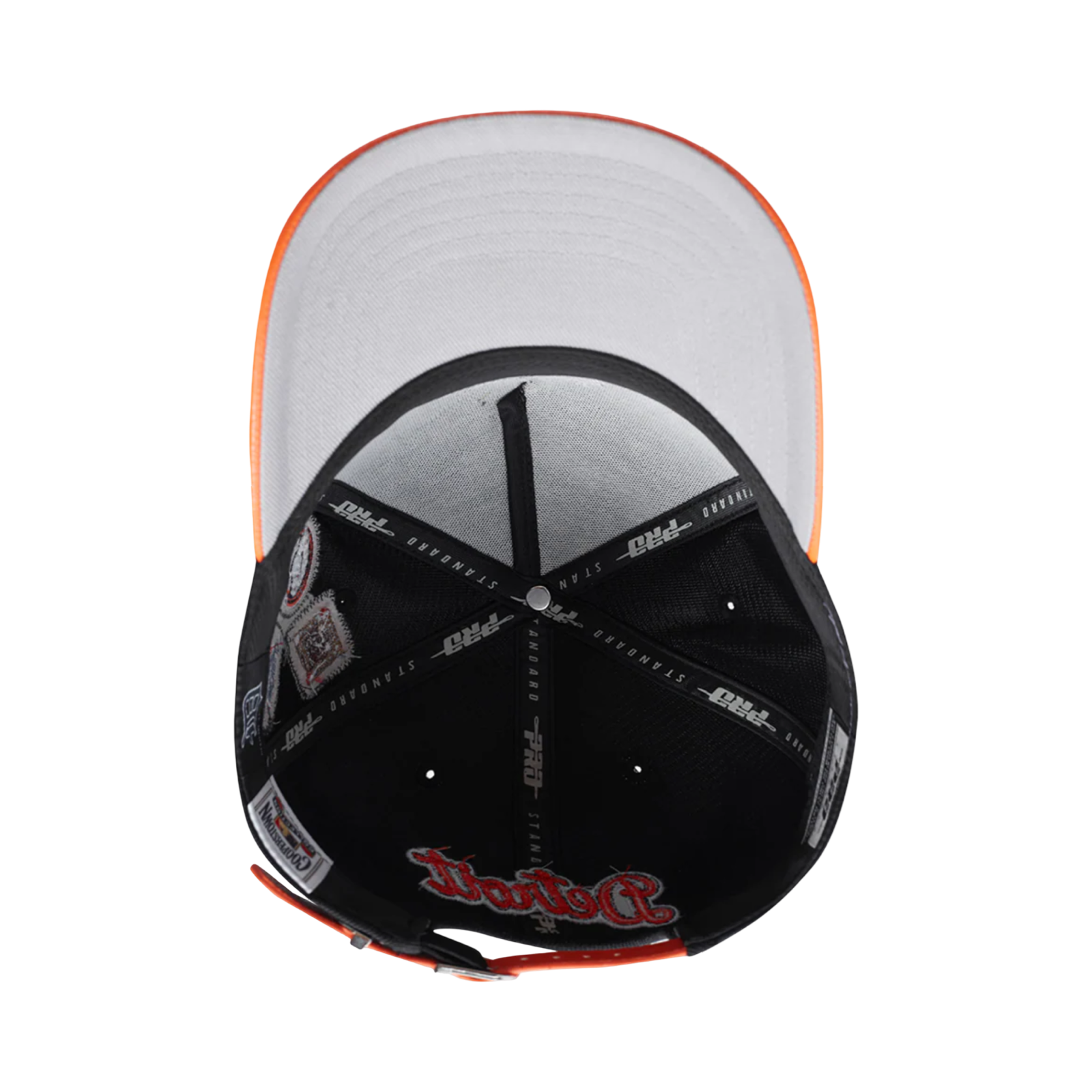 MLB Detroit Tigers DIY Pick Stitch Leather Pinch Front Strapback