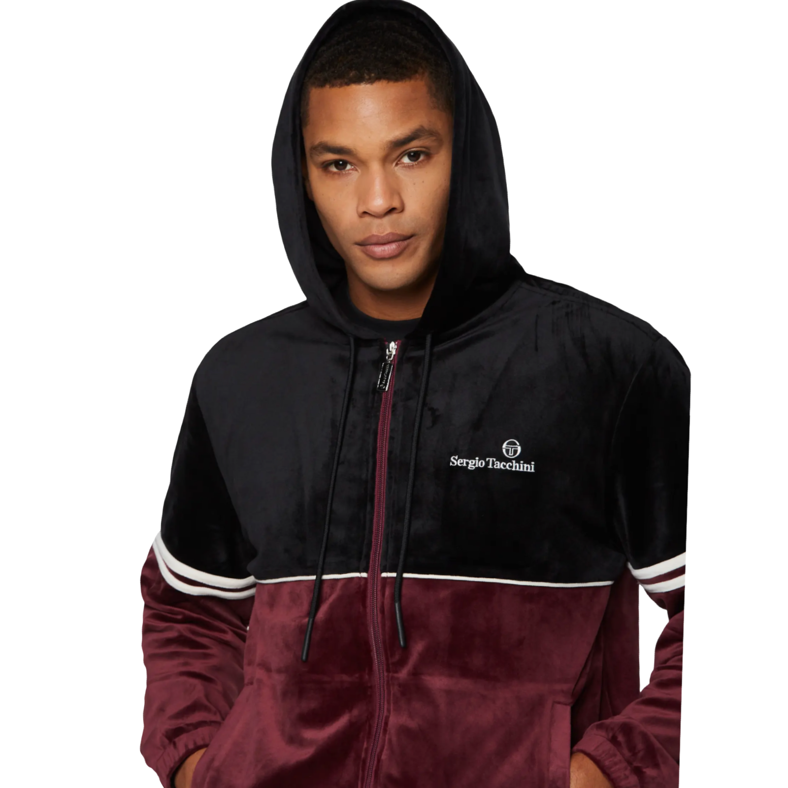 Scopeto Full-Zip Velour Hoodie