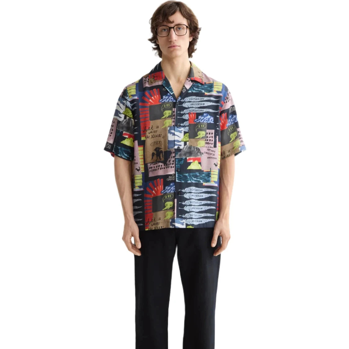 Fave - Printed Tencel Regular Fit Bermuda Shorts