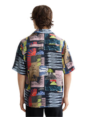 Relaxed-Fit Tencel All-Over Printed Short-Sleeved Shirt