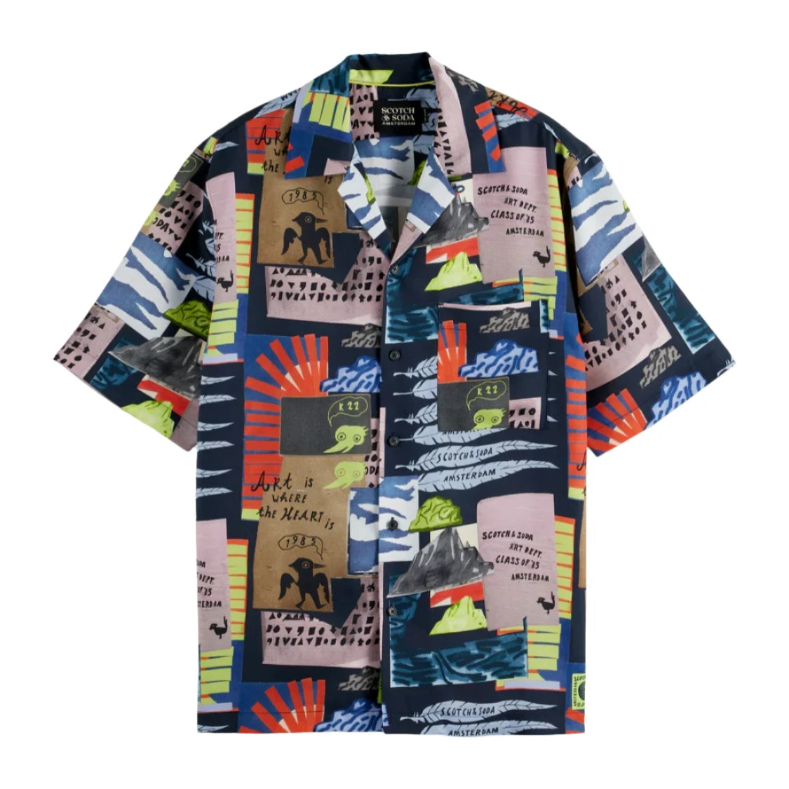 Fave - Printed Tencel Regular Fit Bermuda Shorts