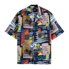 Relaxed-Fit Tencel All-Over Printed Short-Sleeved Shirt