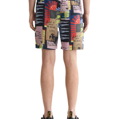 Fave - Printed Tencel Regular Fit Bermuda Shorts