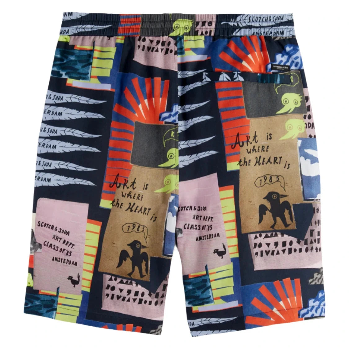 Fave - Printed Tencel Regular Fit Bermuda Shorts