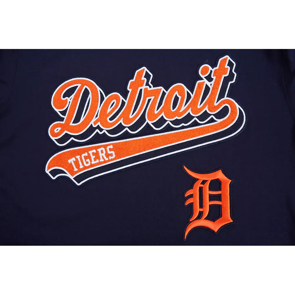 Detroit Tiger's Script Tail Men's Tops