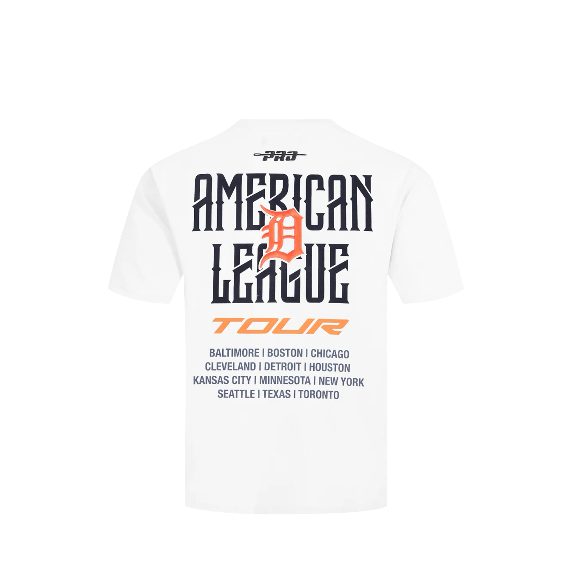 Detroit Tiger's City Tour 2.0 Cotton Jersey Drop Shoulder Top