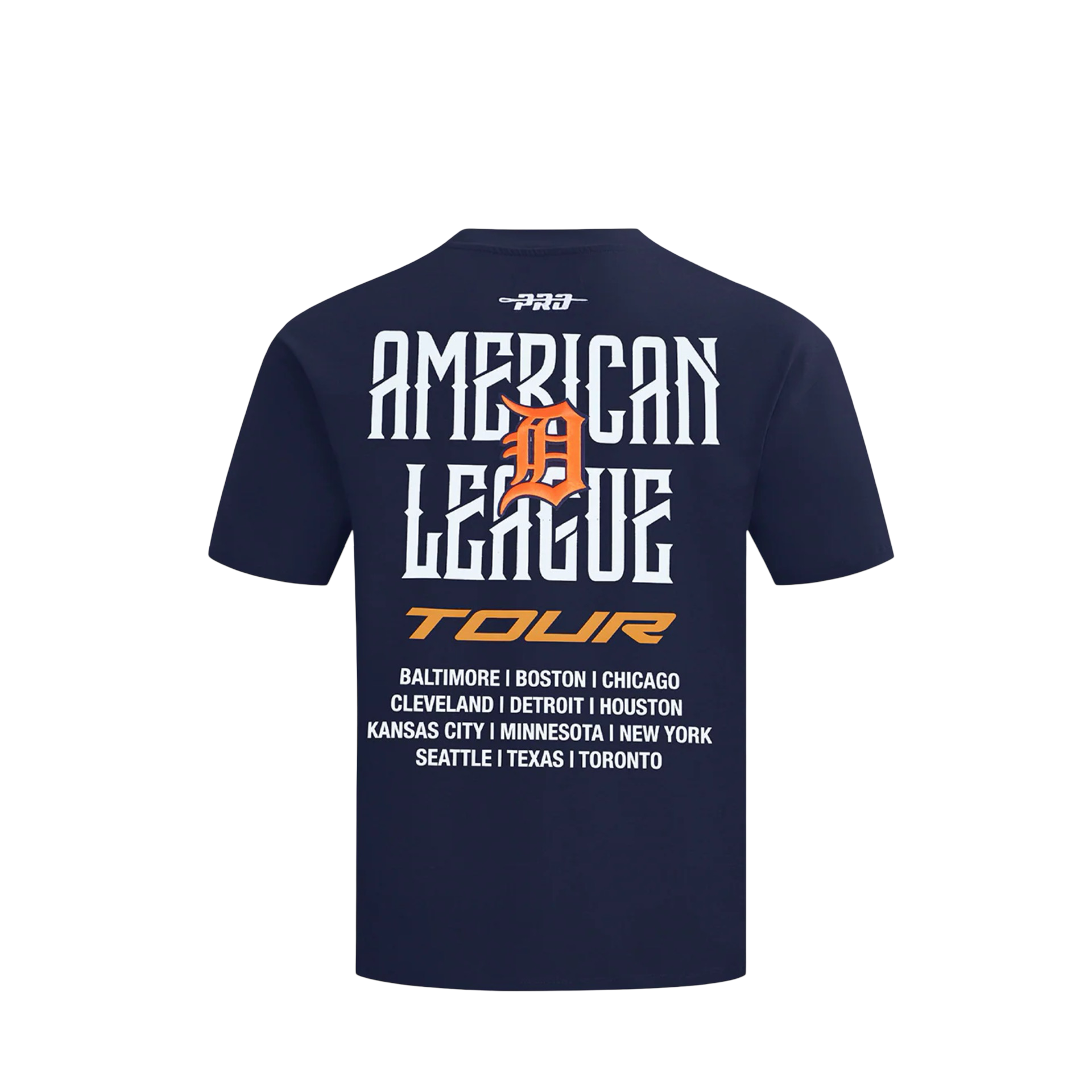 Detroit Tiger's City Tour 2.0 Cotton Jersey Drop Shoulder Top