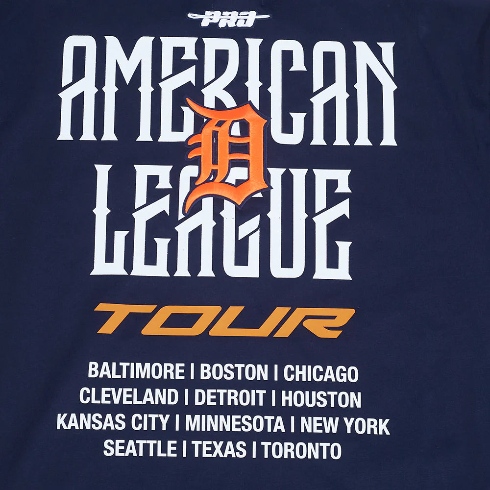Detroit Tiger's City Tour 2.0 Cotton Jersey Drop Shoulder Top