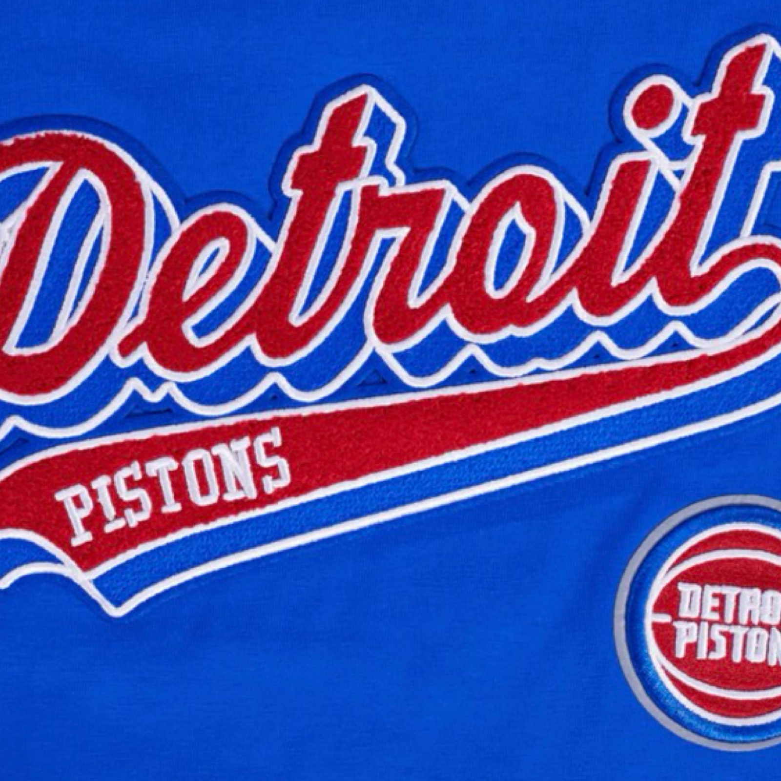 Detroit Pistons Script Tail Men's Tops