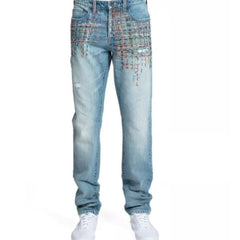 Le Sabre Embroidered stringsDenim Slim Fit Jean