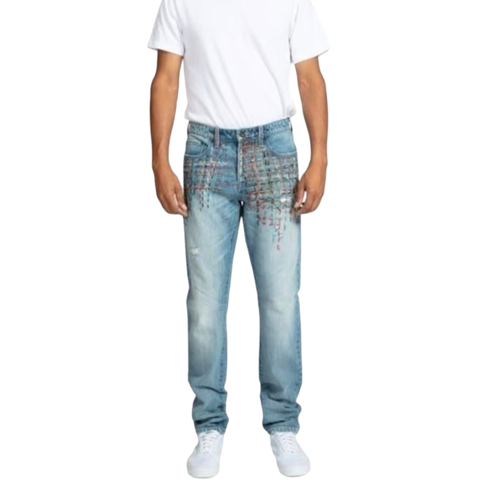 Le Sabre Embroidered stringsDenim Slim Fit Jean