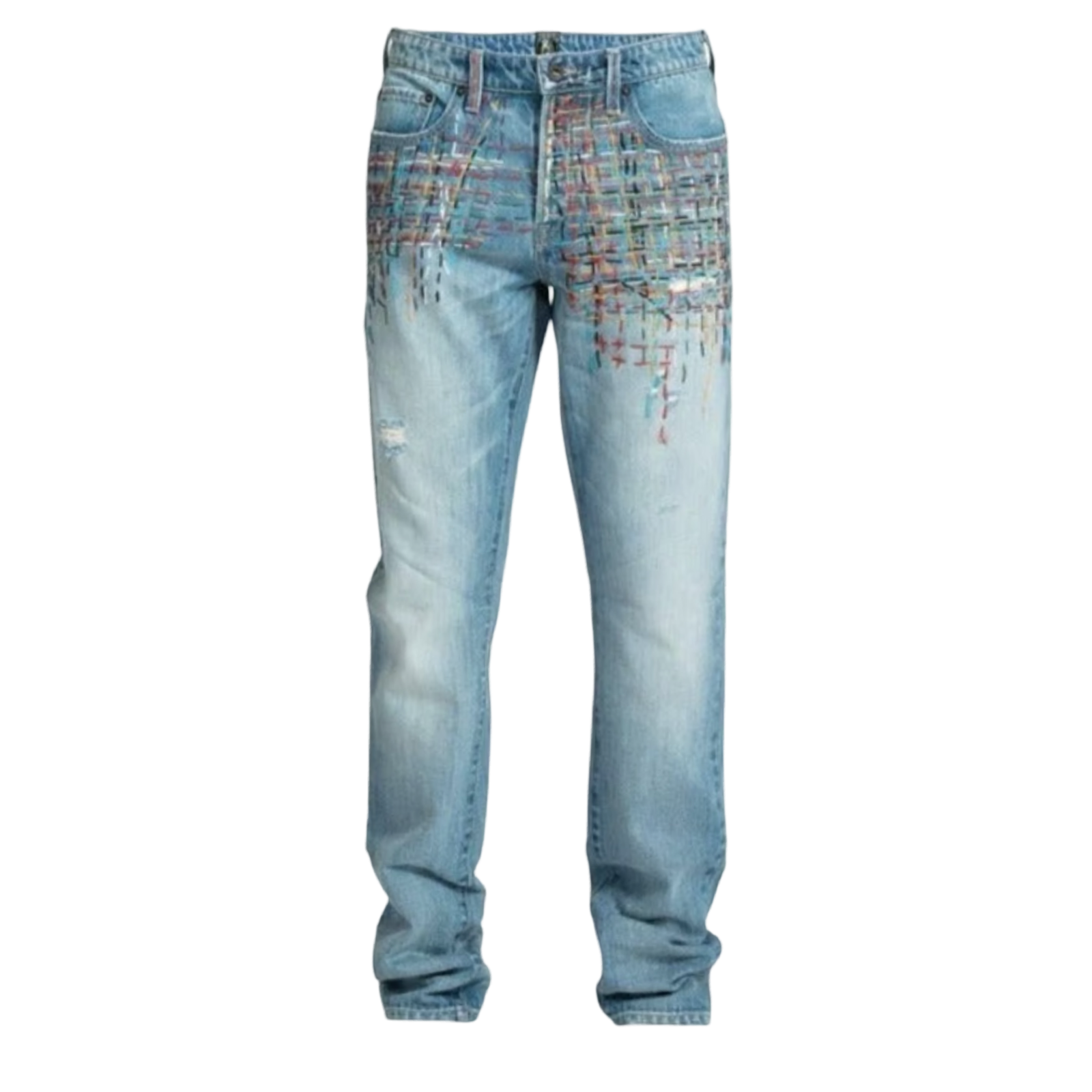Le Sabre Embroidered stringsDenim Slim Fit Jean