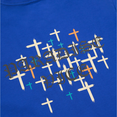 The Liam Short Sleeve T-Shirt | Navy Old English Paradise