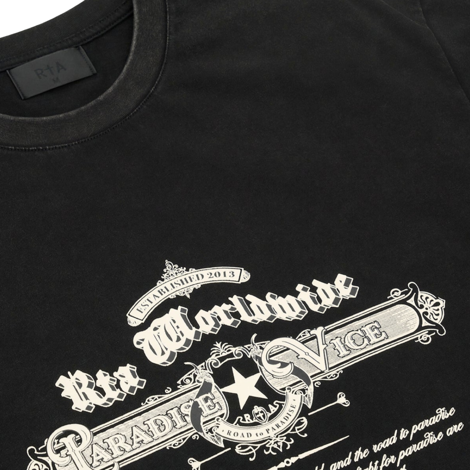 Colin Oversized Short Sleeve T-Shirt | Black Road To Paradise