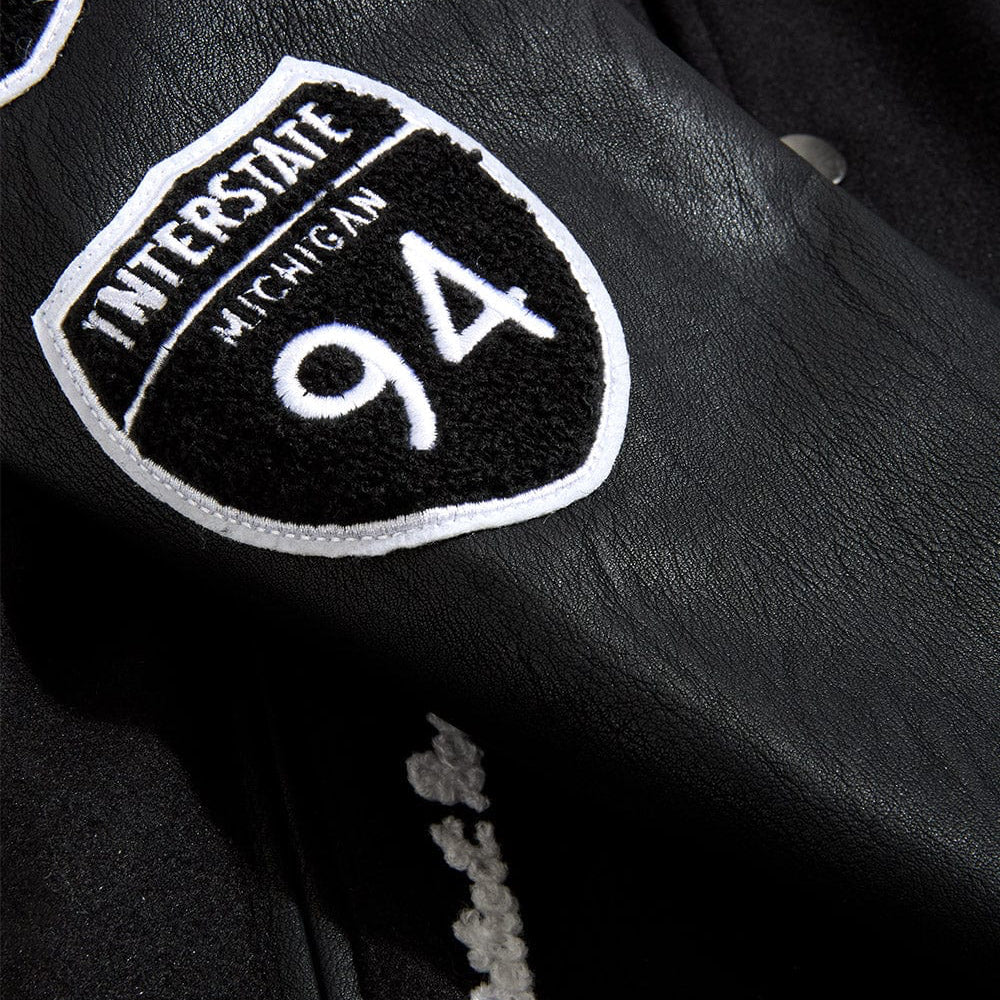 Kids 313 Varsity Jacket (Black)